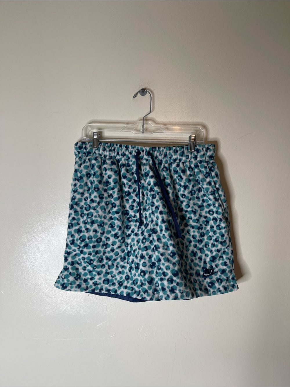 Nike Club Fleece Leopard Shorts Size Medium Mens